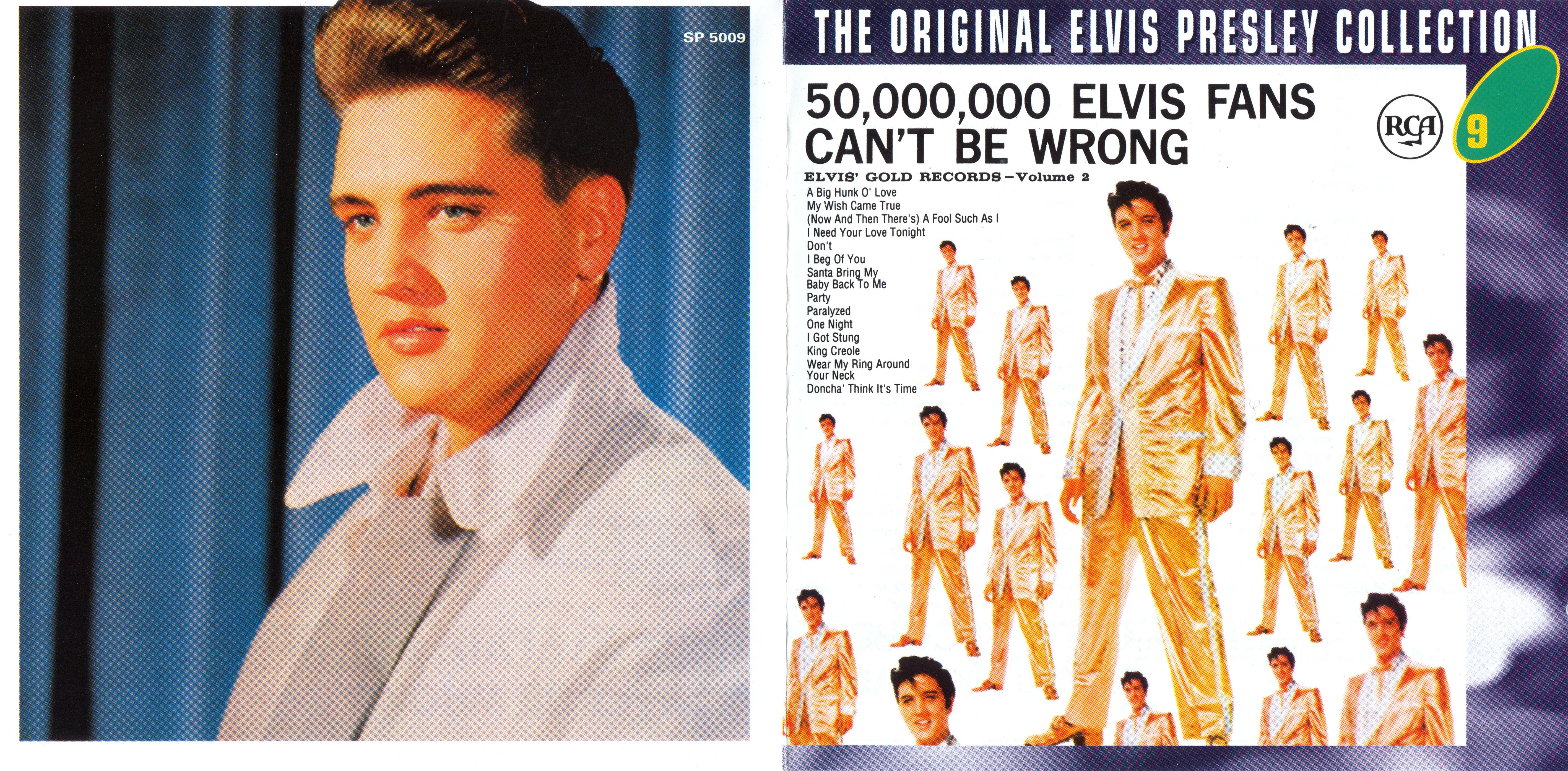 Elvis Presley  The Original Elvis Presley Collection 09; Elvis Gold Records 2 : Front + Inlay